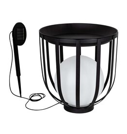 Tisch Beistelltisch mit Solar LED Kugellampe 70486