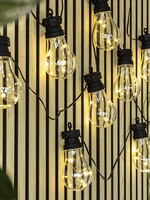 Solar LED Lichterkette mit 8 Kunststoff Glühbirnen 70499