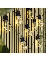 Solar LED Lichterkette mit 8 Kunststoff Glühbirnen 70499