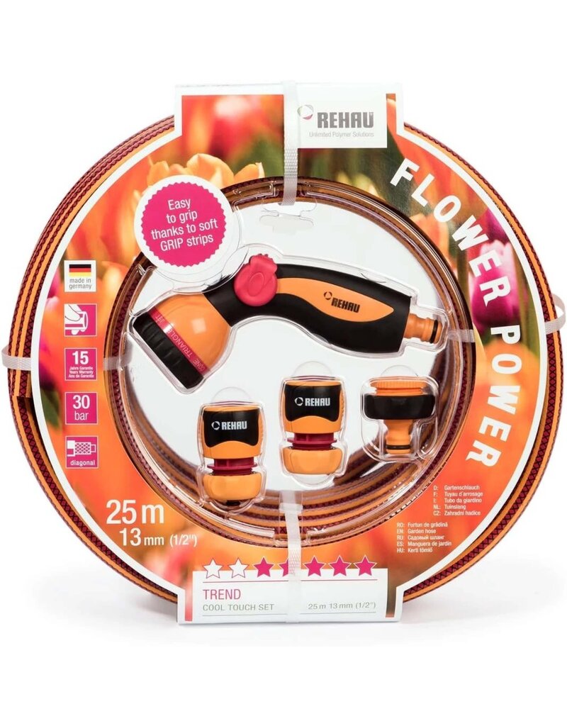 REHAU Gartenschlauch 25 m 13mm (1/2“) inkl. Armaturen
