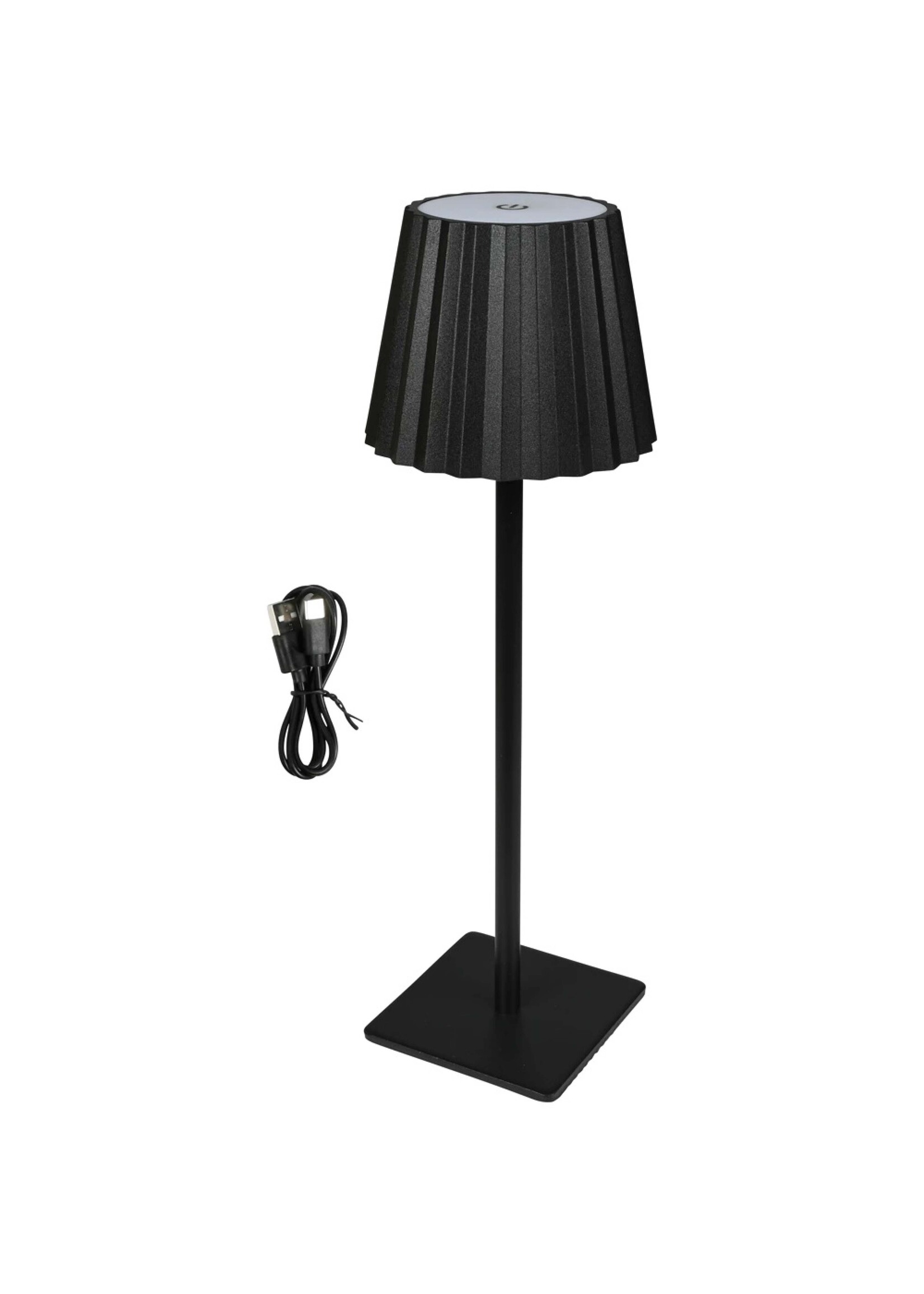 LED Tischleuchte Alu dimmbar wiederaufladbar Touchfunktion 38 cm 14433