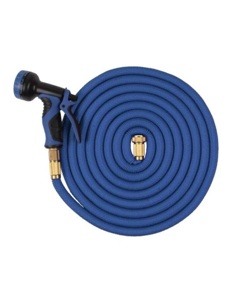 Gartenschlauch flexibel 5-15m mit Sprühkopf und Anschlüssen TW30