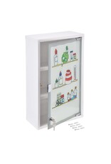 Medizinschrank bunt bedruckt 50x30cm abschließbar 33283