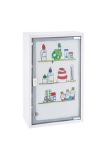 Medizinschrank bunt bedruckt 50x30cm abschließbar 33283