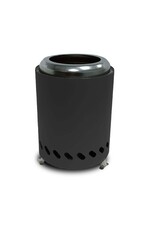 Tischfeuer aus Edelstahl anthrazit für Pellets oder Feuerholz 2740-03