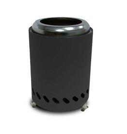 Tischfeuer aus Edelstahl anthrazit für Pellets oder Feuerholz 2740-03