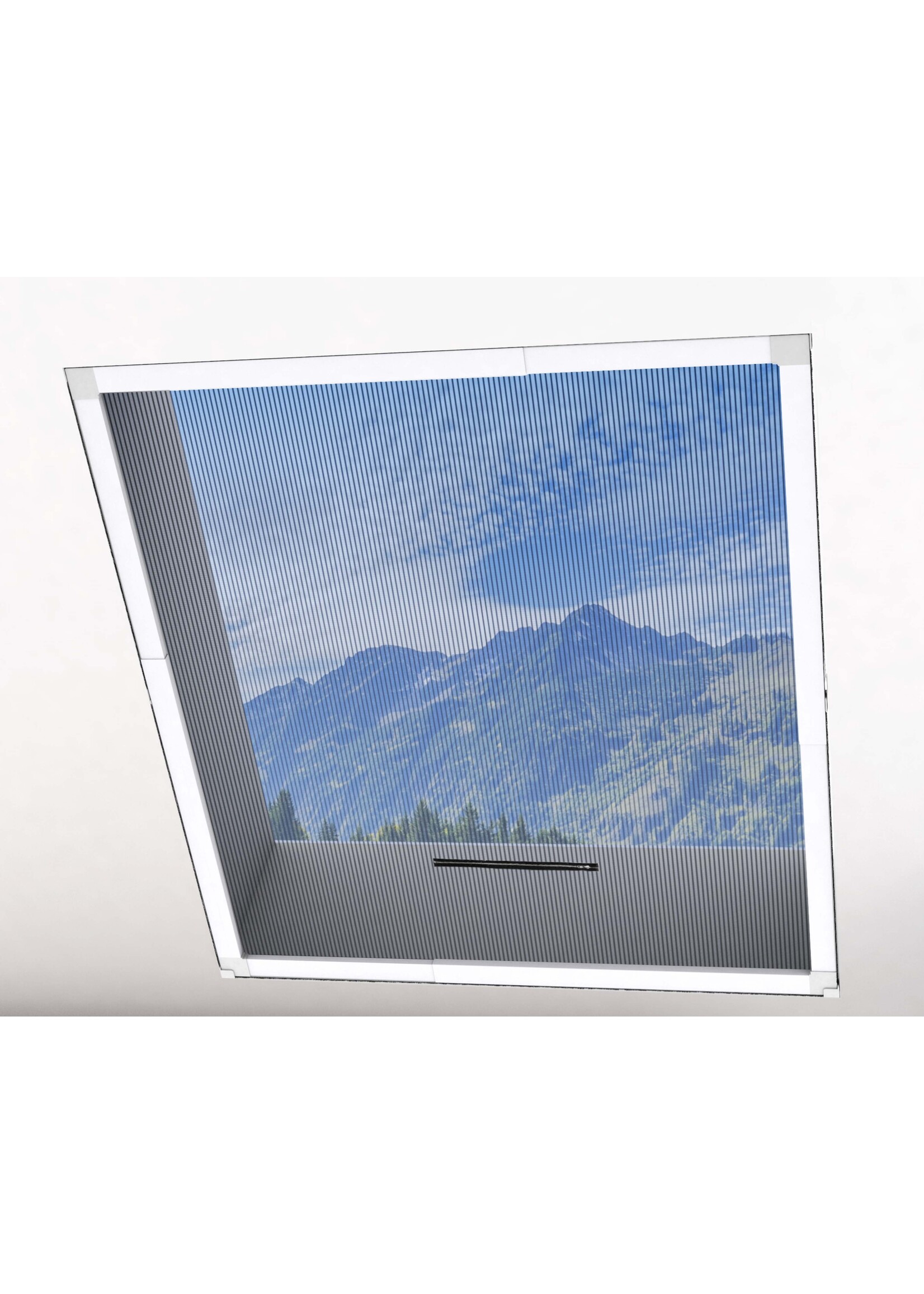 Teleskop Dachfenster Fliegengitter 110x160cm weiss 102200201-VH