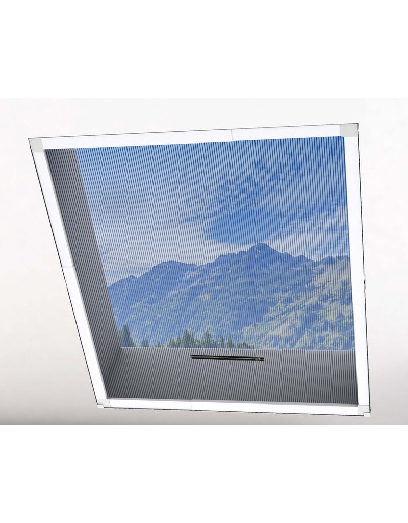 Teleskop Dachfenster Fliegengitter 110x160cm weiss 102200201-VH