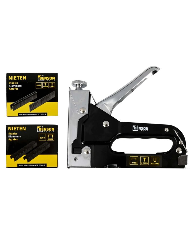 HÖFFTECH 010163 Handtacker Schnellnagler 601tlg im Koffer 4-14mm