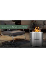 Feuerstelle Feuerschale Edelstahl raucharm Höhe 36cm 2741-01