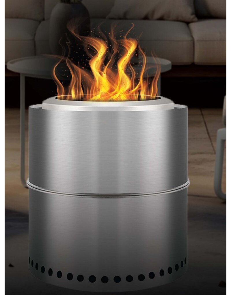 Feuerstelle Feuerschale Edelstahl raucharm Höhe 36cm 2741-01