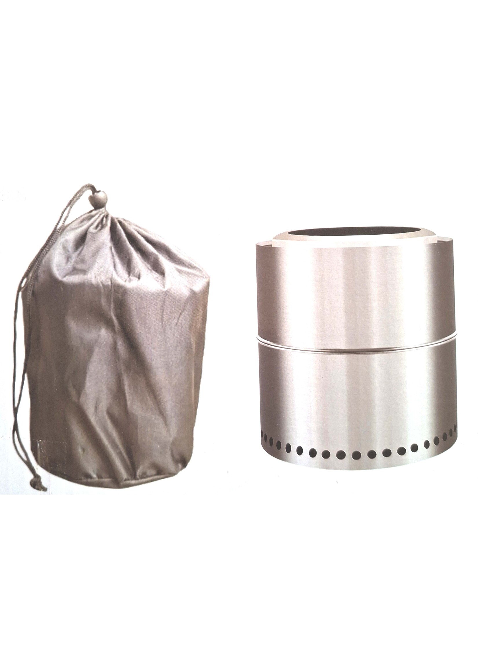 Feuerstelle Feuerschale Edelstahl raucharm Höhe 36cm 2741-01