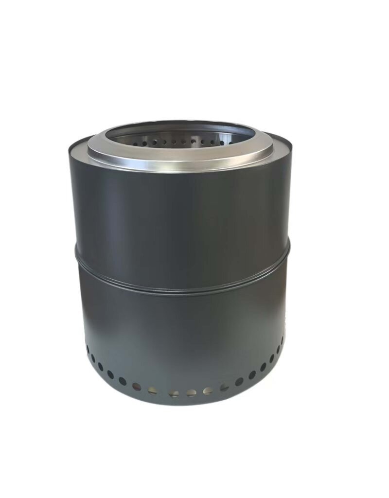 Feuerstelle Feuerschale Edelstahl anthrazit raucharm Höhe 36cm 2741-02