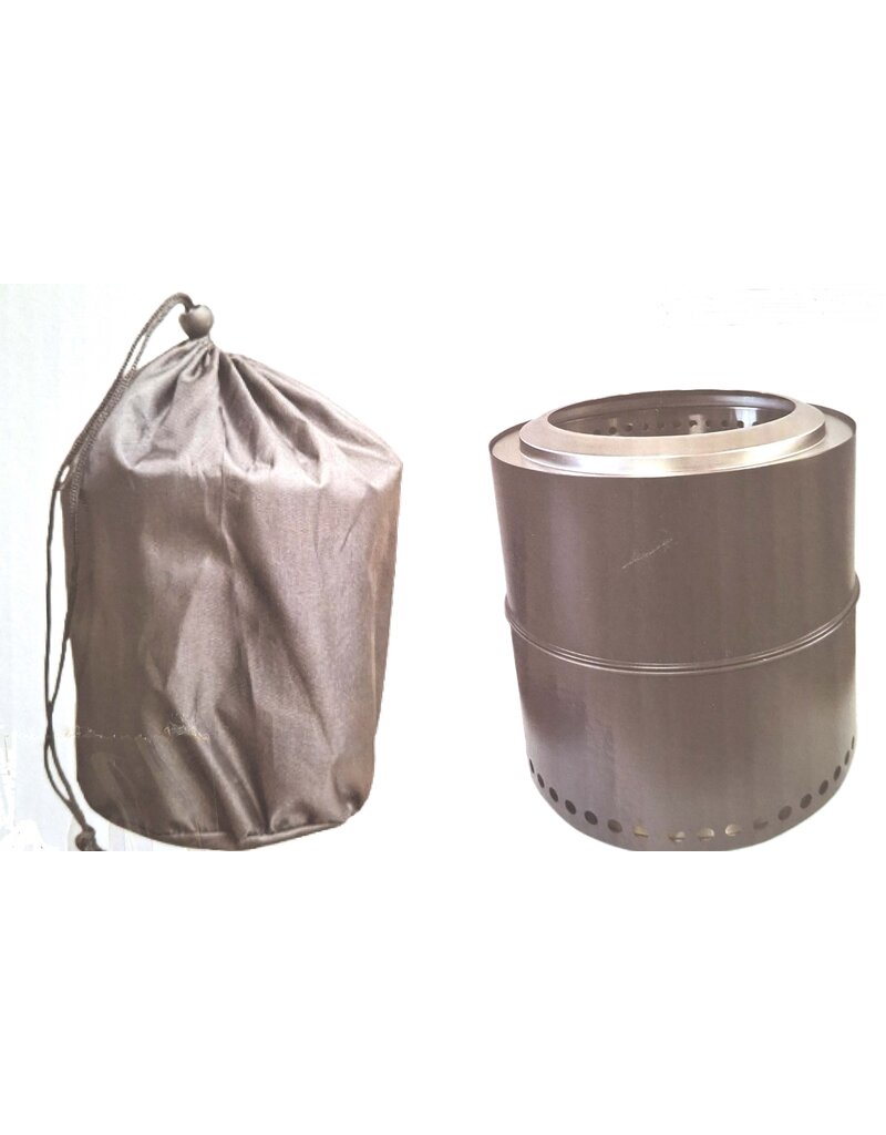 Feuerstelle Feuerschale Edelstahl anthrazit raucharm Höhe 36cm 2741-02