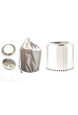 Feuerstelle Feuerschale Feuerring Edelstahl raucharm Höhe 28cm 2742-01