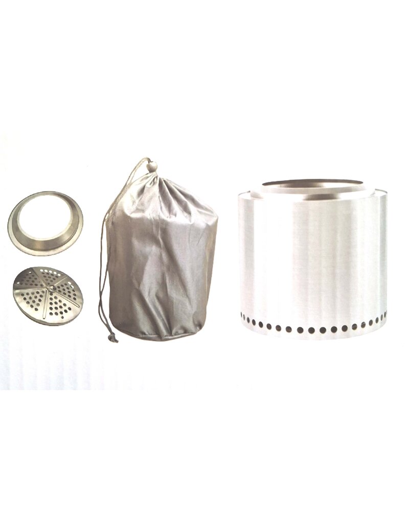 Feuerstelle Feuerschale Feuerring Edelstahl raucharm Höhe 28cm 2742-01