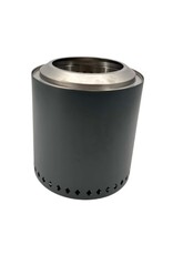 Feuerstelle Feuerschale Feuerring Edelstahl anthrazit raucharm Höhe 28cm 2742-02