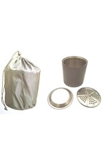 Feuerstelle Feuerschale Feuerring Edelstahl anthrazit raucharm Höhe 28cm 2742-02