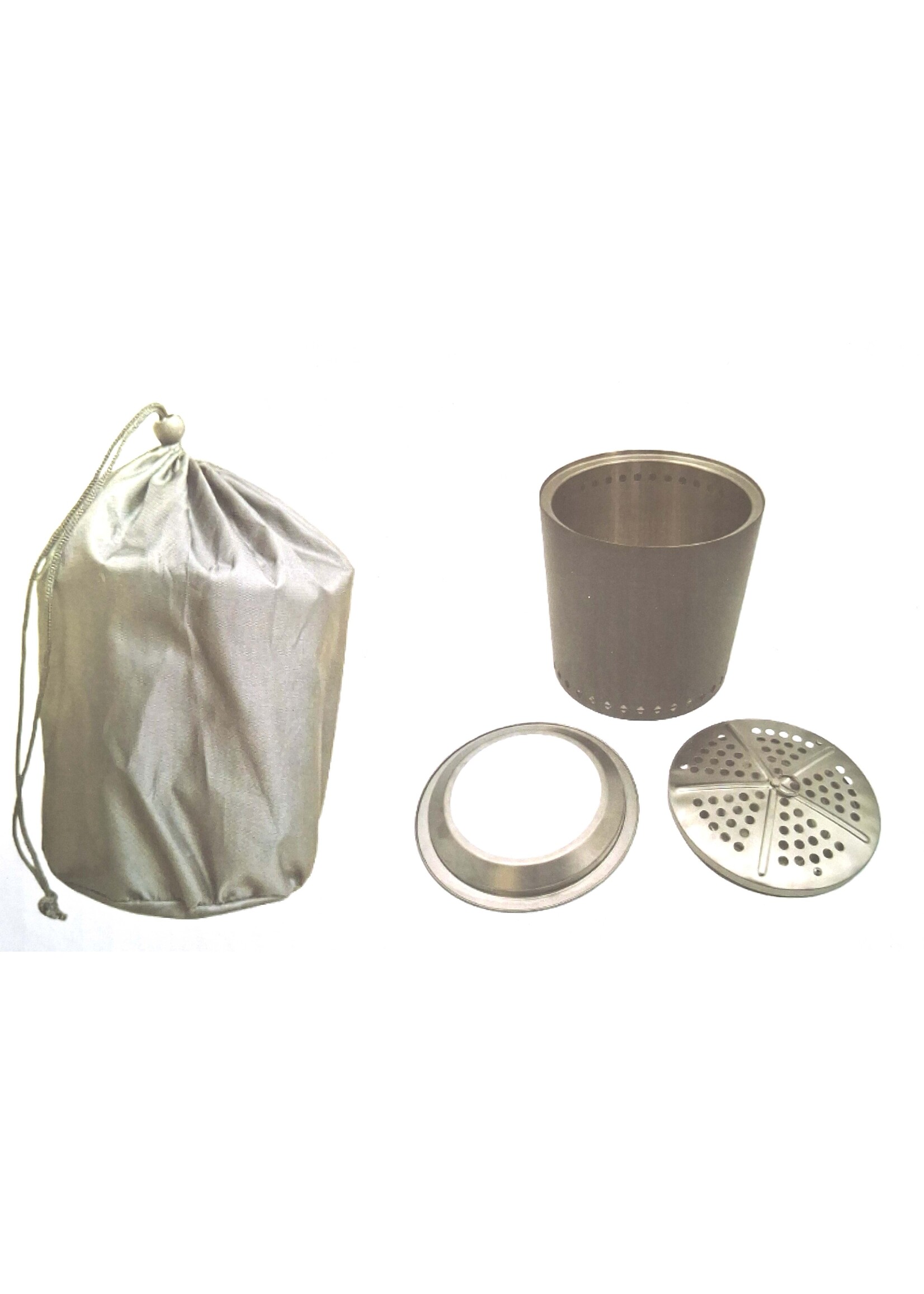 Feuerstelle Feuerschale Feuerring Edelstahl anthrazit raucharm Höhe 28cm 2742-02