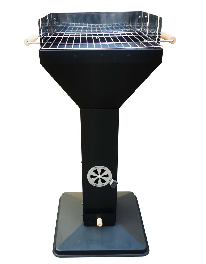 Säulengrill Trichtergrill quadratisch schwarz 2748