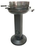 Rundgrill Säulengrill rund schwarz 2749