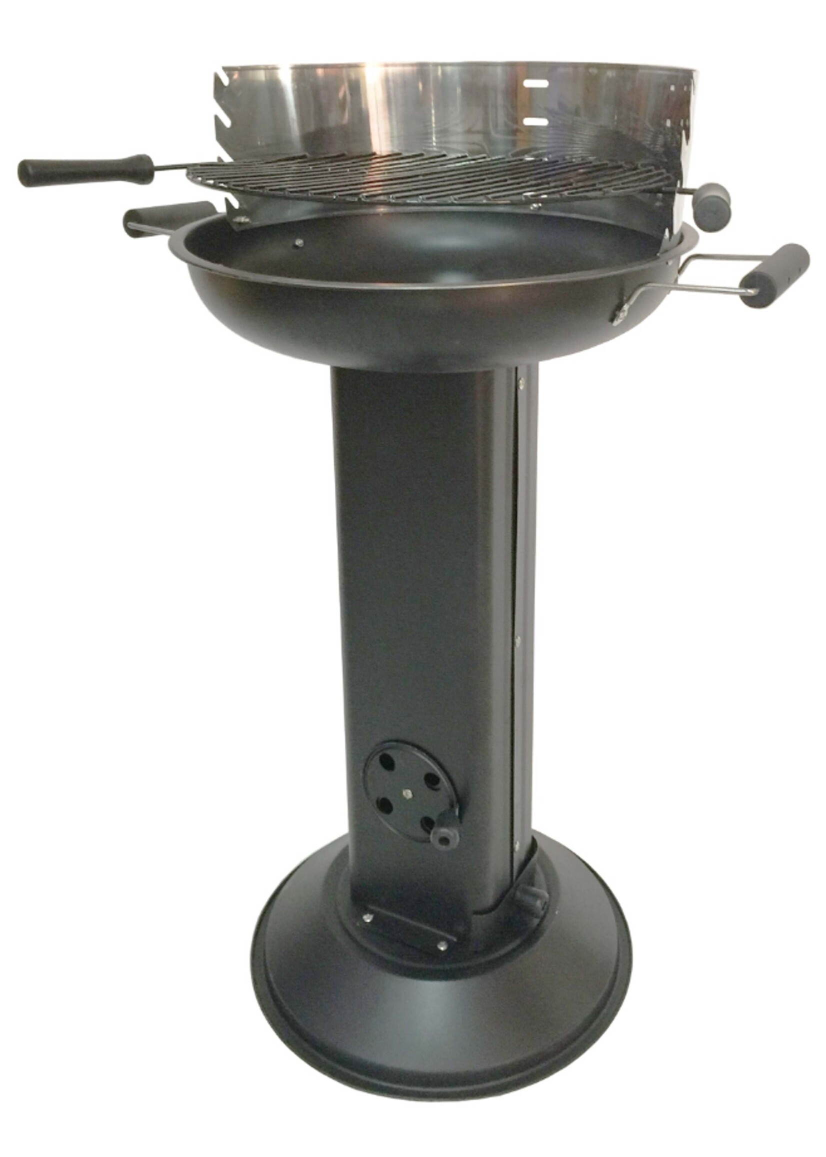 Rundgrill Säulengrill rund schwarz 2749