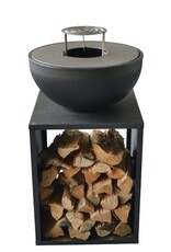 Feuerstelle Feuerschale rauchfrei mit Grillfunktion Planchaplatte 2769