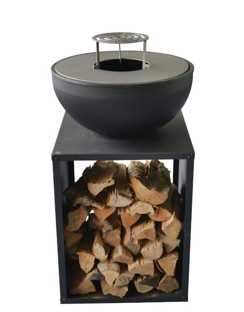 Feuerstelle Feuerschale rauchfrei mit Grillfunktion Planchaplatte 2769