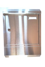 Edelstahl Briefkasten mit Zeitungsfach 1801