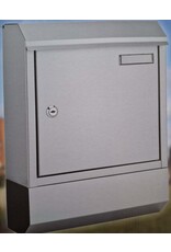 Edelstahl Briefkasten mit Zeitungsfach 1801