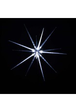 LED Gartenstecker Polar Stern kaltweiss Batteriebetrieb Timer Höhe 95cm 76477