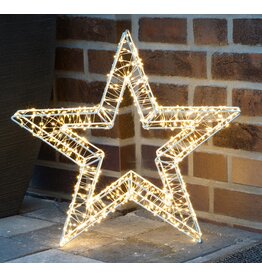 Metall Stern mit 800 warmweissen  LEDs 52x8x50cm 220V 76921