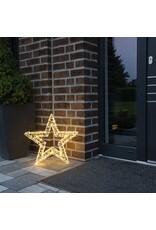 Metall Stern mit 800 warmweissen  LEDs 52x8x50cm 220V 76921
