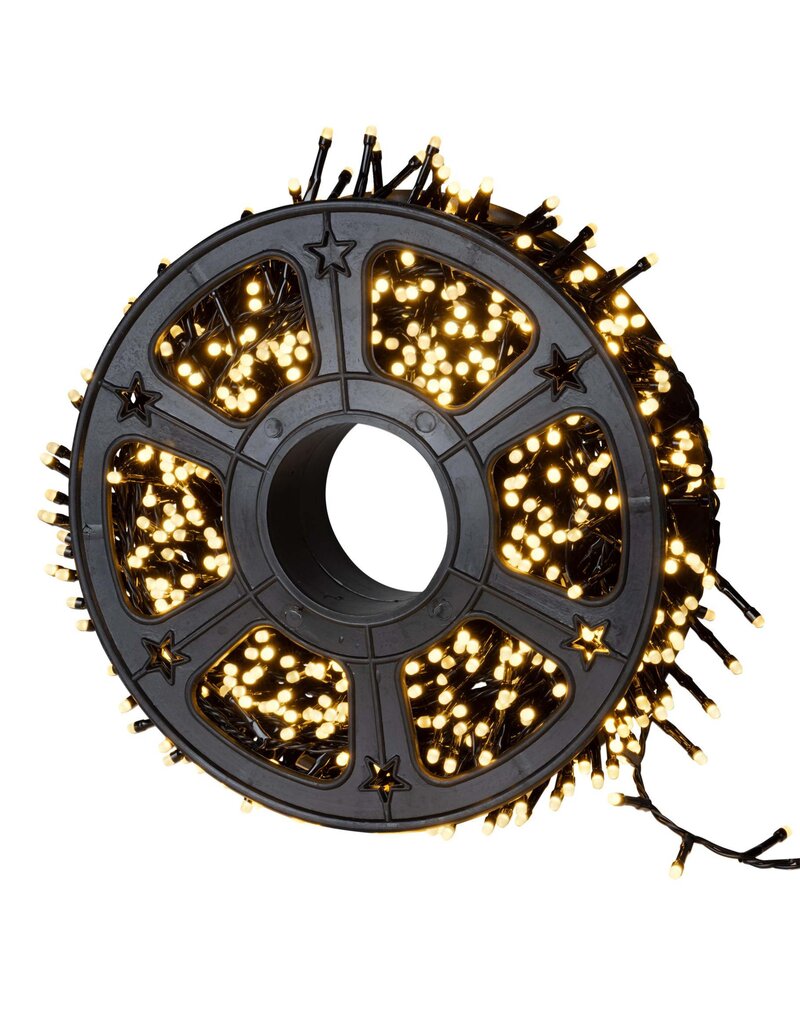 LED Lichterkette 1000 Lichter auf Kabelrolle warmweisse LEDs 23m aussen 76634