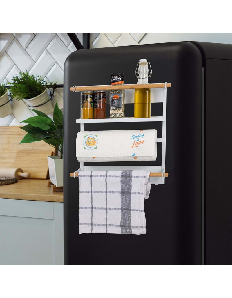 Küchenregal magnetisch für Gewürze Küchenrolle 13102