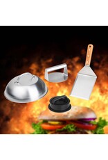 Burger Maker Set mit Haube Wender und Presse 60363
