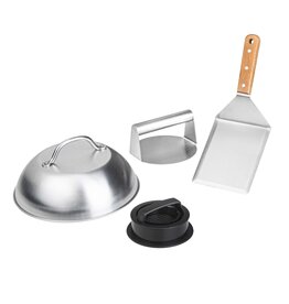 Burger Maker Set mit Haube Wender und Presse 60363