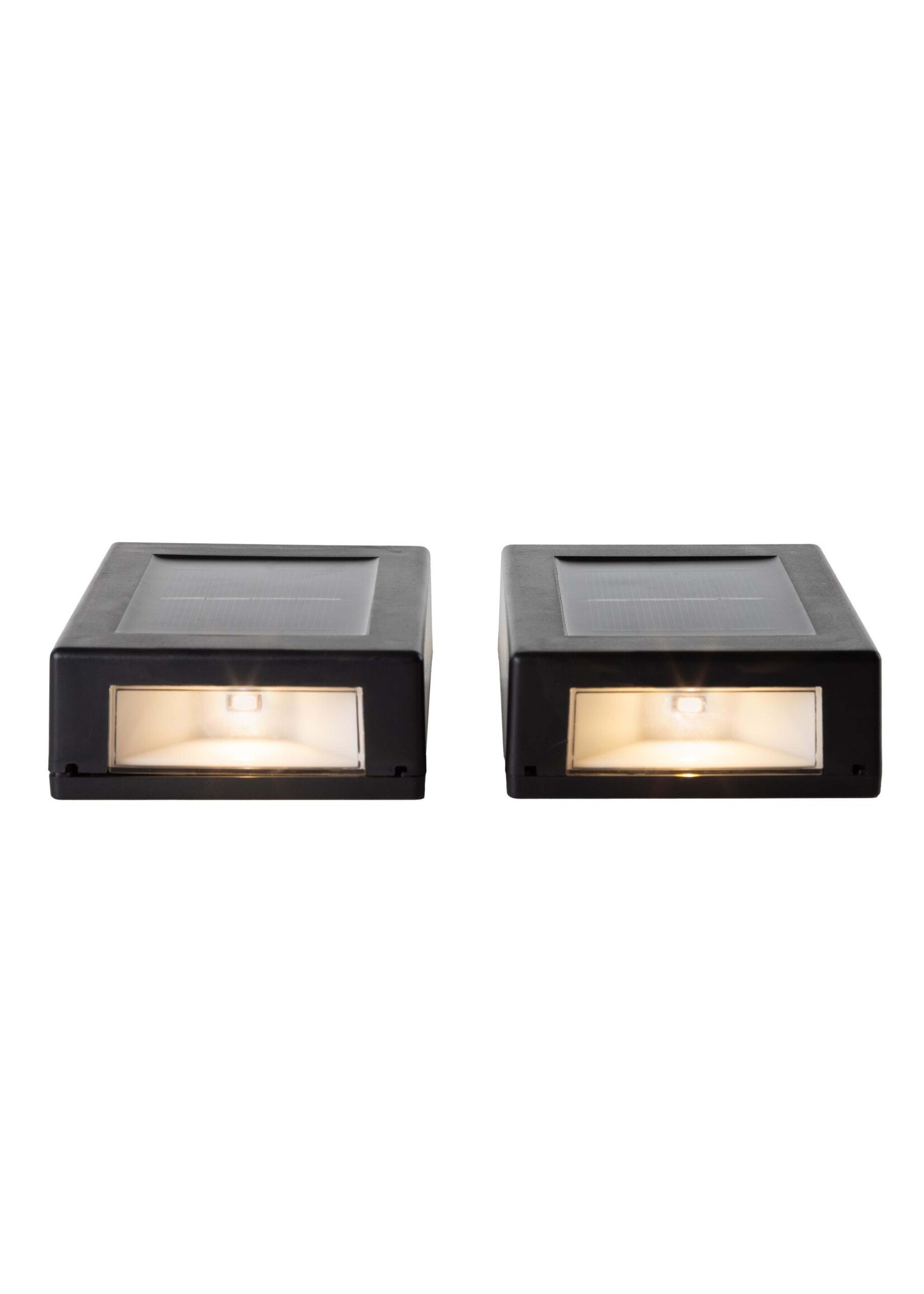 LED Solar Wandeuchten 2er Set je 10x7,5cm 70558