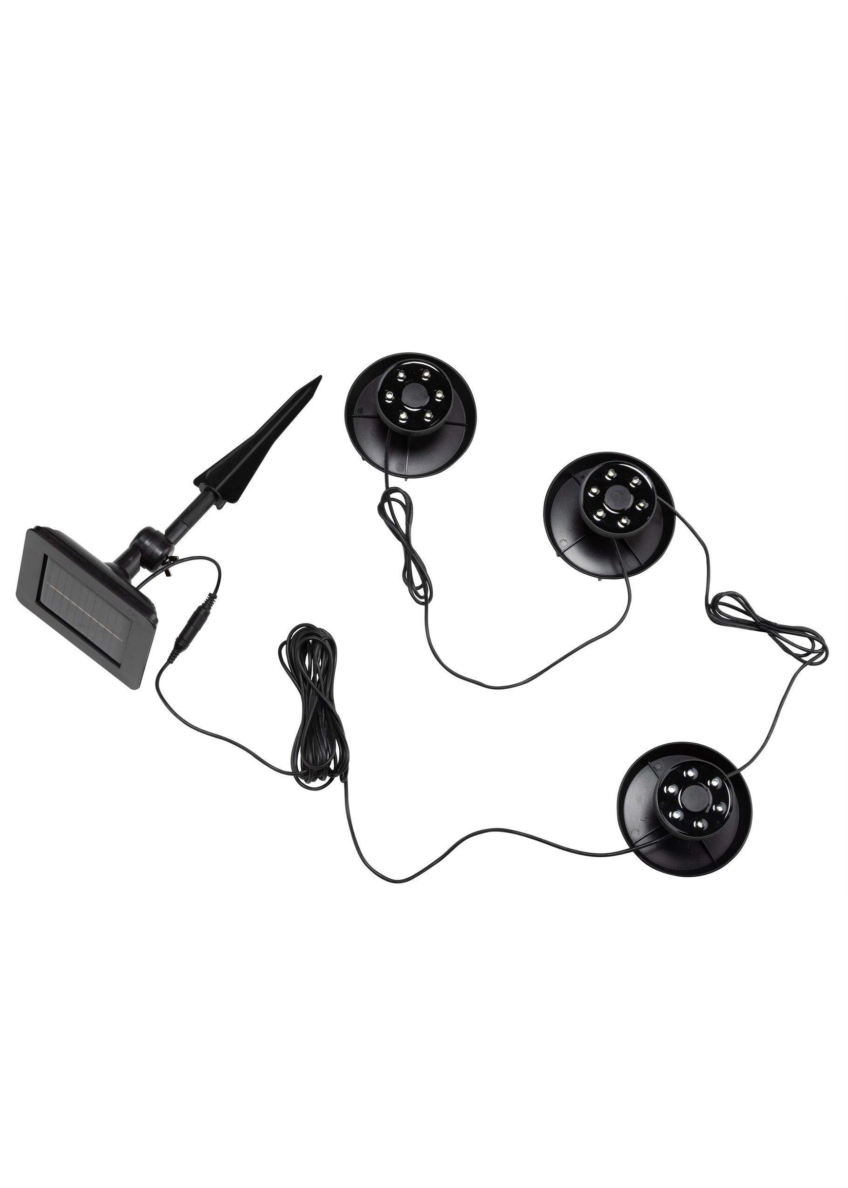 LED Solar Gartenteich Strahler Set Unterwasserbeleuchtung 70559