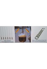 Feuerschale mit Grillrost Topf Flammlachshalter Spiesse für Stockbrot 2341-WE