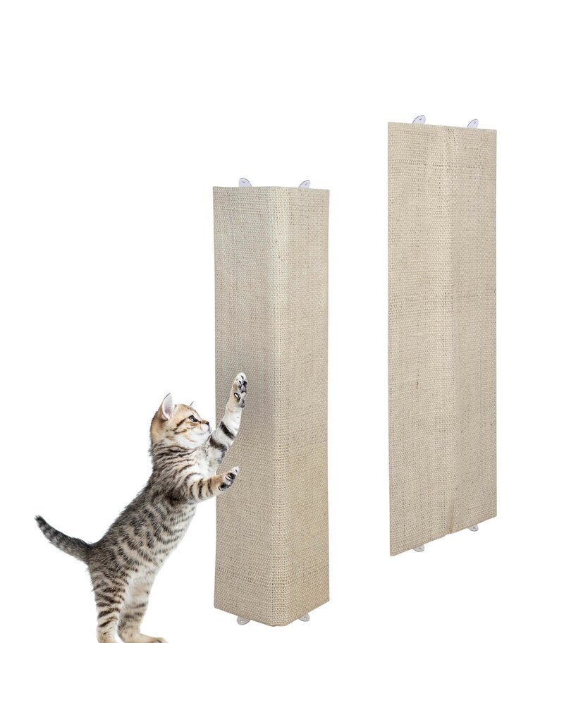 Katzenkratzbrett Katzen Kratzbrett aus Natursisal 80x28cm beige 49060