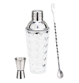 Cocktail Mixer Bar Set 3tlg 500ml 34028