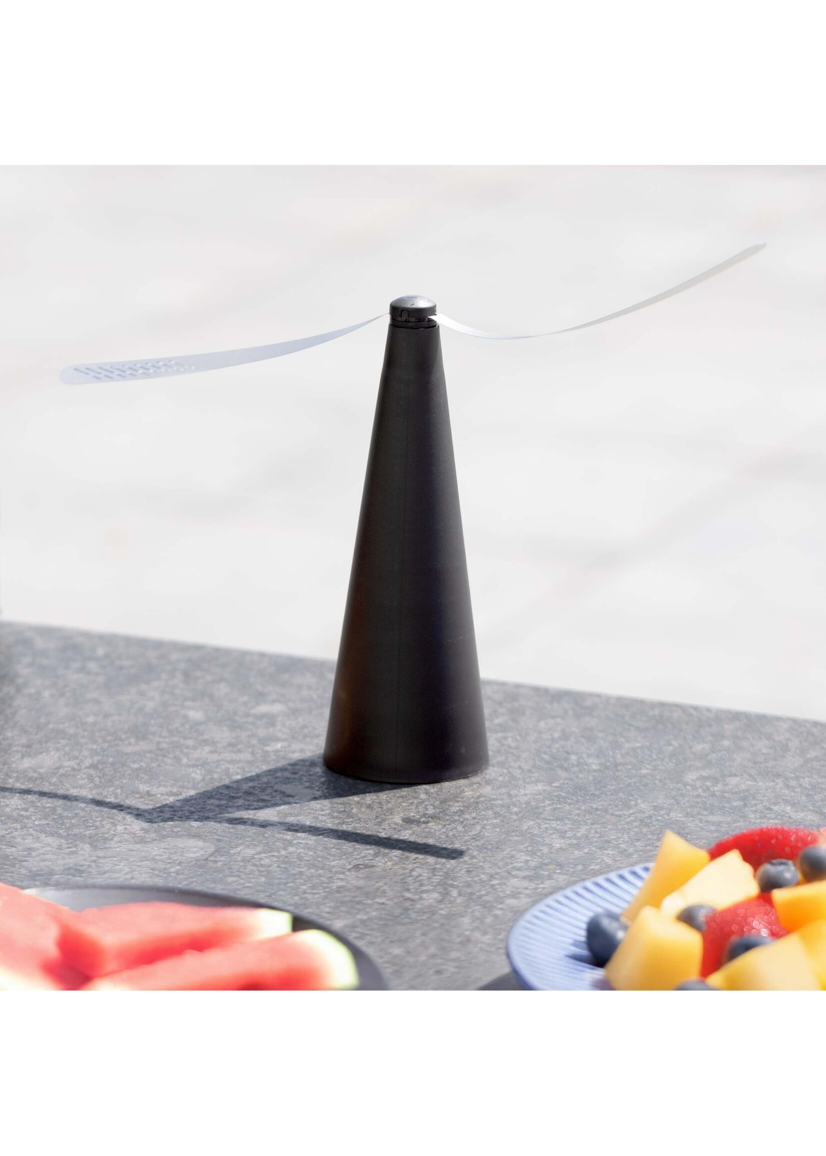 Insekten Ventilator mit 2 Flügeln schwarz Batteriebetrieb 61512