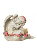 Solar Engel mit beleuchtetem Vogel 70138