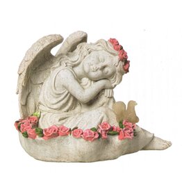 Solar Engel mit beleuchtetem Vogel 70138