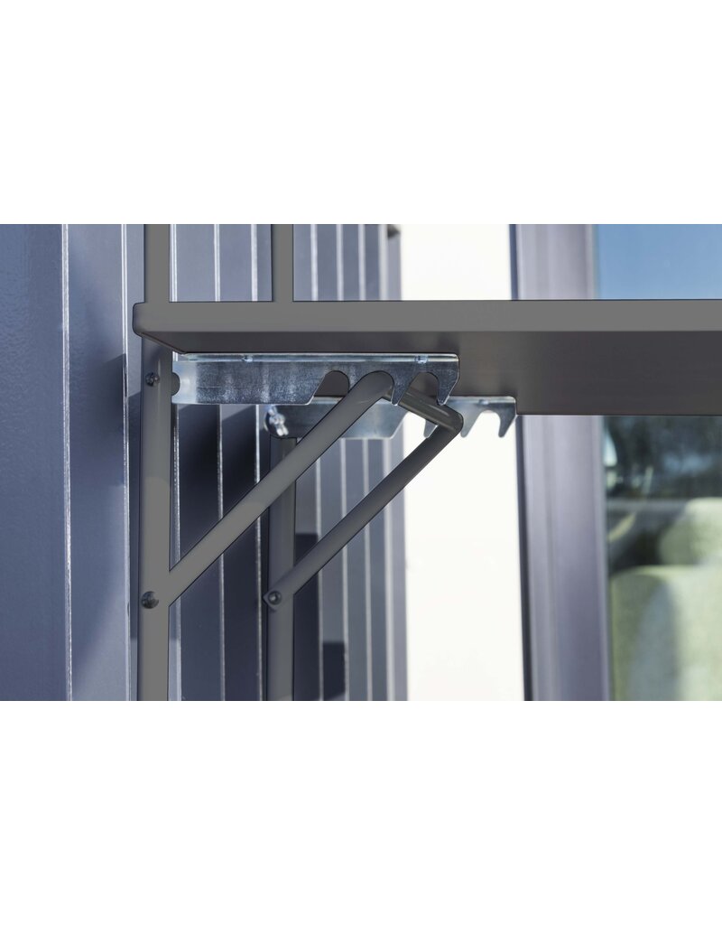 Balkonhängetisch anthrazit klappbar 60x40cm 60381