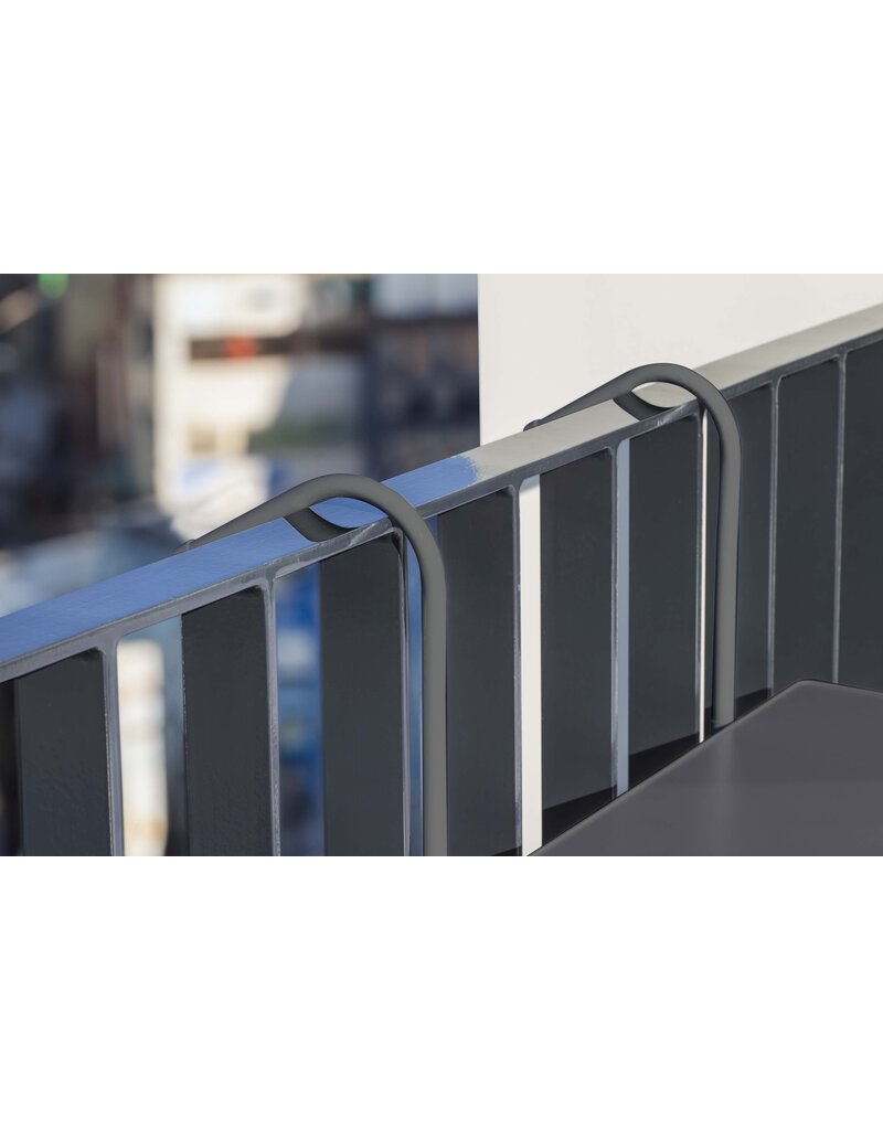 Balkonhängetisch anthrazit klappbar 60x40cm 60381