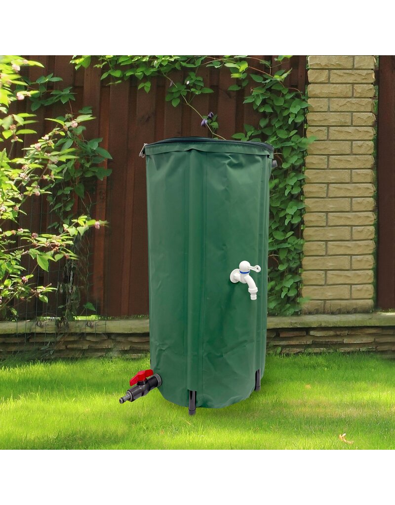 Regenfass faltbar 100 Liter mit 2 Ablaufhähnen 44203