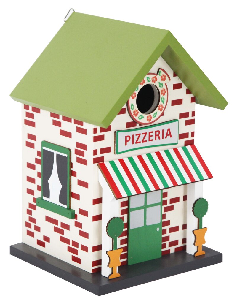 Nisthaus Nistkasten Pizzeria Einflugloch 28mm aus Holz 2778