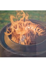 Feuerfass schwarz doppelwandig raucharm D58xH74cm 2781